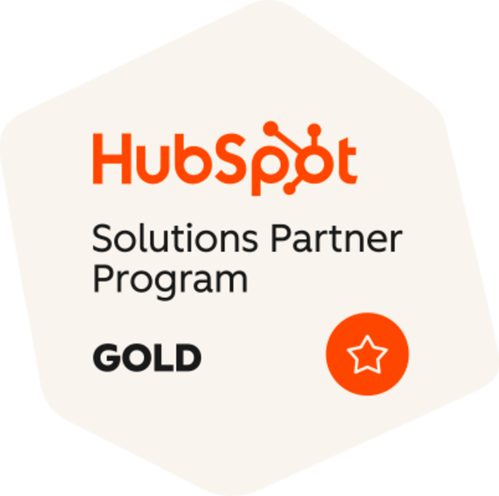 HubSpot Solutions Partner Program Badge - Gold Status